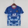 Camiseta PSG edición especial azul y blanco frontal