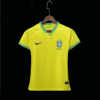 Camiseta local de Brasil mujer versión fan 22-23 Frontal
