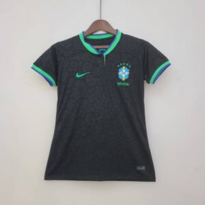 Camiseta negra Brasil edición especial Mujer 2022-2023 frontal