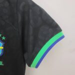 Camiseta negra Brasil edición especial Mujer 2022-2023 manga