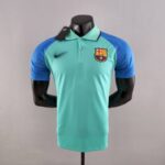 Polo FC Barcelona verde 2022-2023 frontal