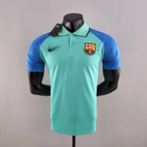 Polo FC Barcelona verde 2022-2023 frontal