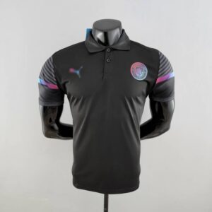 Polo Manchester City Negro 2022-2023 frontal