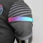 Polo Manchester City Negro 2022-2023 manga