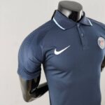 Polo PSG Azul real 2022-2023 lateral