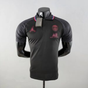 Polo PSG negro 2022-2023 frontal