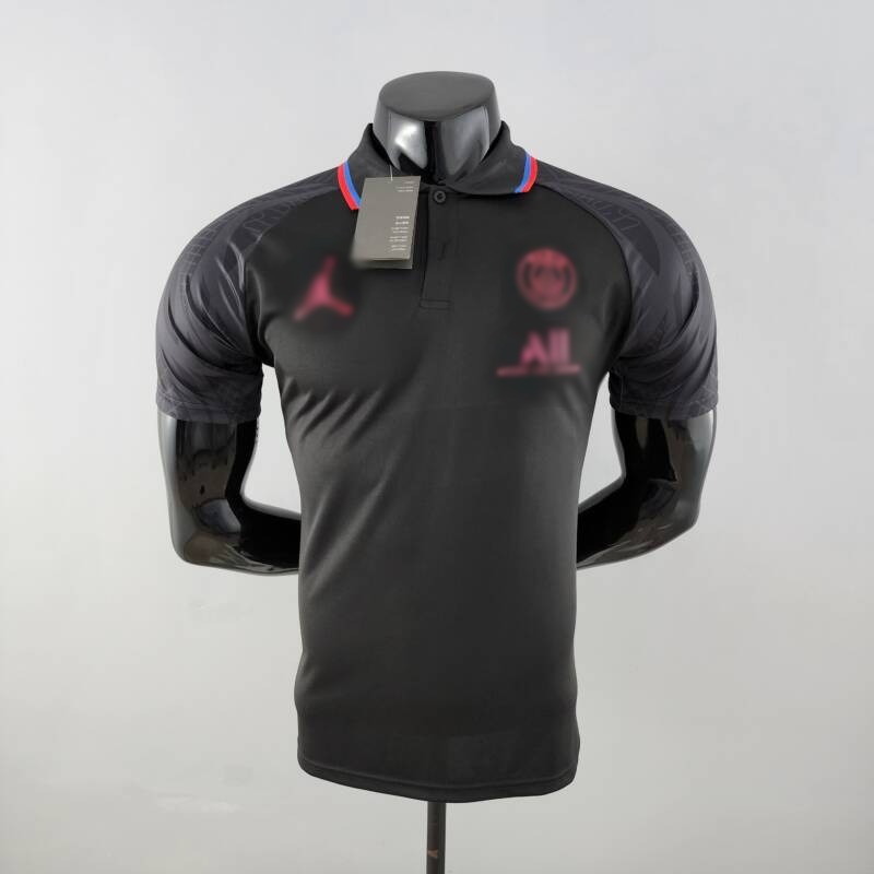Polo PSG negro 2022-2023 frontal Polo PSG negro 2022-2023 frontal