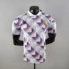 Polo Real Madrid blanco púrpura 2022-2023 frontal