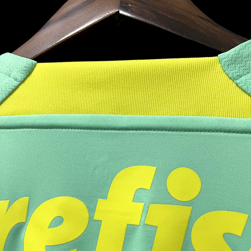 Tercera equipación Stadium Palmeiras 2022-2023 dorso del cuello camiseta palmeiras tercera cuello anterior