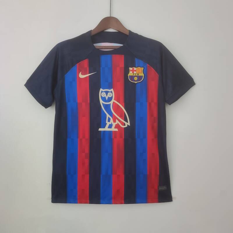 Camiseta Barcelona x Drake 2022-2023 Local frontal Camiseta Barcelona x Drake 2022-2023 Local frontal