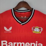 Camiseta Bayer 04 Leverkusen primera equipación 2022-2023 cuello frontal