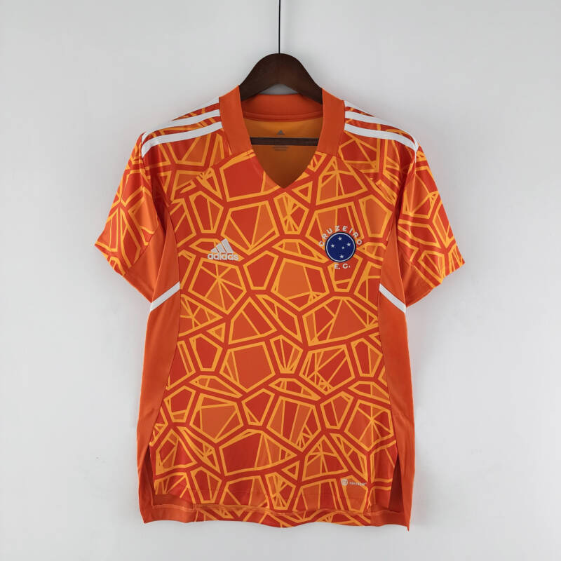 Camiseta Cruzeiro portero 2022-2023 naranja frontal