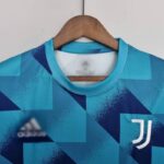 Camiseta Juventus entrenamiento patrón geométrico 2022-2023 cuello