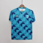 Camiseta Juventus entrenamiento patrón geométrico 2022-2023 frontal