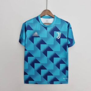 Camiseta Juventus entrenamiento patrón geométrico 2022-2023 frontal