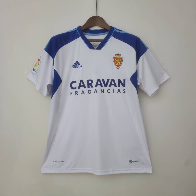 Camiseta Zaragoza primera equipación 2022-2023 frontal Camiseta Zaragoza primera equipación 2022-2023 frontal
