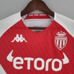 Camiseta AS Monaco primera equipación 2022-2023 cuello frontal