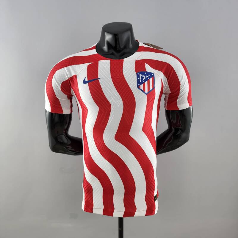 Camiseta Atlético de Madrid primera equipación 2022-2023 - versión jugador frontal Camiseta Atlético de Madrid primera equipación 2022-2023 - versión jugador frontal