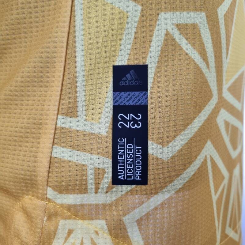 Camiseta Manchester United Portero - amarillo 2022-2023 versión del reproductor etiqueta