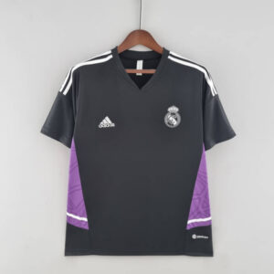 Camiseta Real Madrid entrenamiento 2022-2023 negro-morado frontal