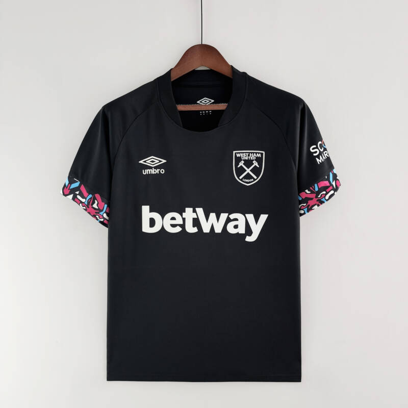 Camiseta West Ham segunda equipación 2022-2023 frontal Camiseta West Ham segunda equipación 2022-2023 frontal