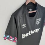 Camiseta West Ham segunda equipación 2022-2023 lateral