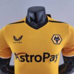 Camiseta Wolves primera equipación 2022-2023 - versión jugador cuello frontal