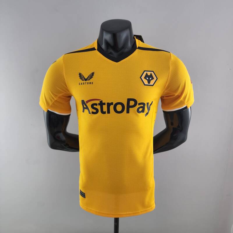 Camiseta Wolves primera equipación 2022-2023 - versión jugador frontal Camiseta Wolves primera equipación 2022-2023 - versión jugador frontal