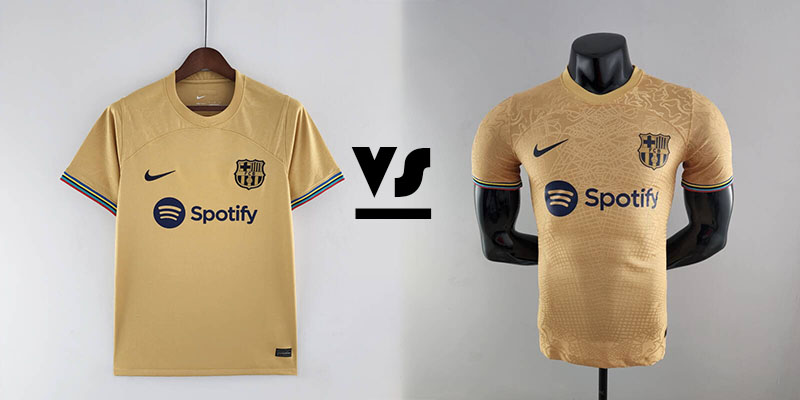 camisetas version aficionado vs version jugador