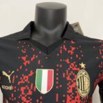 Camiseta AC Milan x Koché cuarta equipación 2022-2023 - Versión jugador cuello frontal