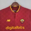 Camiseta AS Roma primera equipación 2022-2023 cuello frontal 2