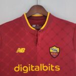 Camiseta AS Roma primera equipación 2022-2023 cuello frontal 2