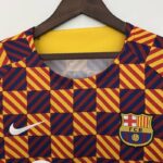 Camiseta FC Barcelona prepartido - Senyera 2023-2024 cuello frontal
