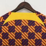 Camiseta FC Barcelona prepartido - Senyera 2023-2024 dorso del cuello