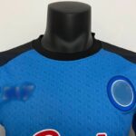 camiseta napoli 2023 cuello frontal