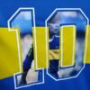 camiseta boca juniors maradona espalda