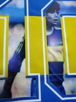 camiseta boca juniors maradona numero y foto