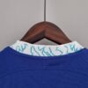 camiseta chelsea mujer azul cuello anterior