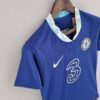 camiseta chelsea mujer azul pecho lateral