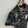 camiseta corinthians mujer negro pecho lateral