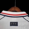 camiseta francia 98 blanca cuello trasero