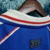 camiseta francia 98 zidane cuello anterior