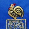 camiseta francia 98 zidane escudo