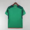camiseta mexico 2022 verde dorsal