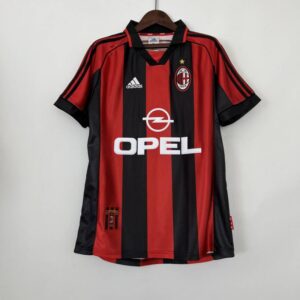 camiseta retro ac milan