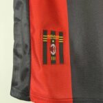 camiseta retro ac milan parche