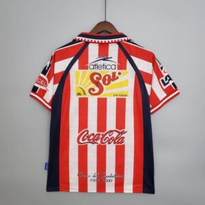 camiseta retro chivas de guadalajara 1999 dorsal