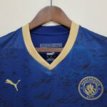 camiseta edición especial manchester city azul cuello en v