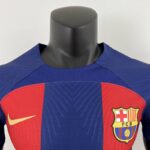 camiseta fc barcelona 2023 cuello frontal