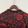 camiseta flamengo 2024 cuello anterior